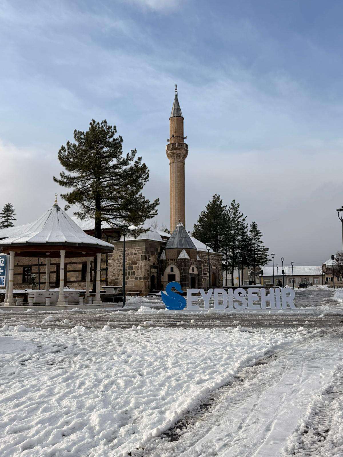 Seydişehir’e beklenen kar geldi! Konya’nın ünlü parkından kış masalı kareler 2